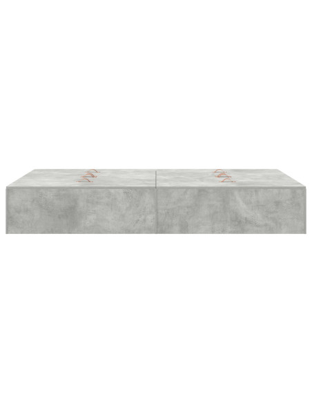 Struttura letto con contenitore Grigio cemento 120 x 200 cm