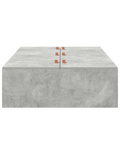 Struttura letto con contenitore Grigio cemento 90 x 200 cm 2