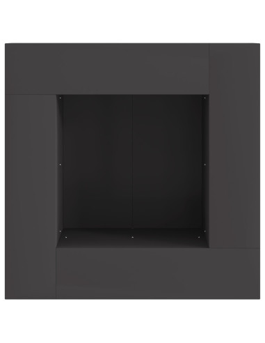 Focolare Nero 60 x 60 x 30 cm Acciaio
