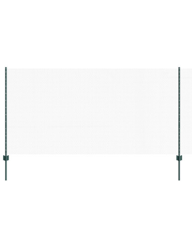 Recinzione con Posto Verde 1,2 x 100 m Acciaio e PVC