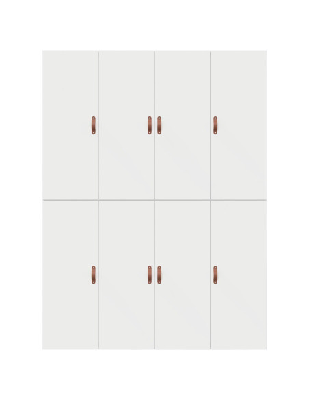 Struttura letto con contenitore Bianco 140 x 200 cm