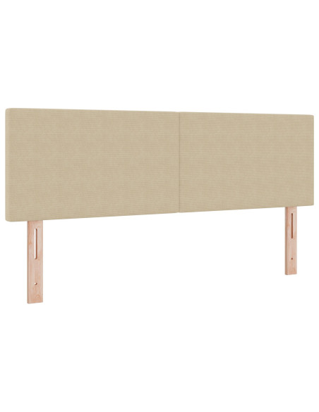 Testiera LED con testiera Grigio Verde 144 cm Poliestere