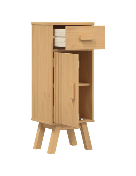 Cabinet da bagno  35x30x90 cm in legno massello di pino