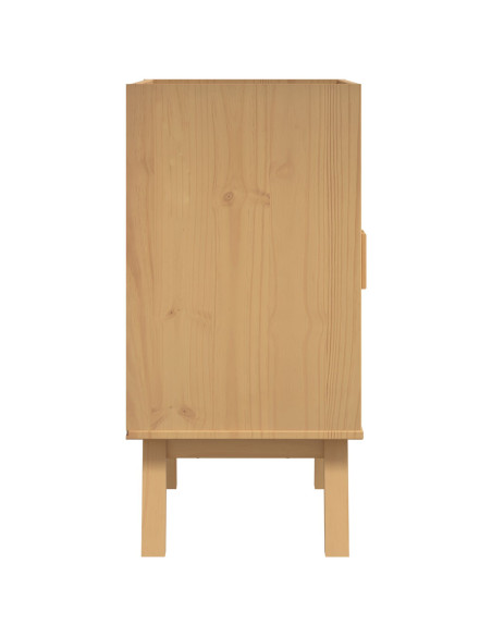 Mobiletto da Cucina 114x43x73,5 cm in Legno Massello di Pino