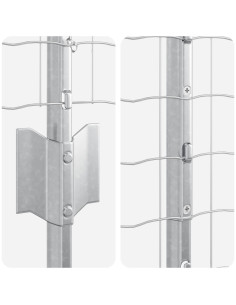 Recinzione con Posto Argento 1,2 x 25 m Acciaio 2