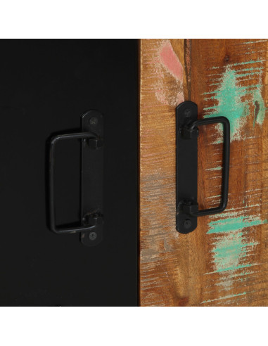 Mobile da Bagno con porta Marrone Legno Recuperato Massello