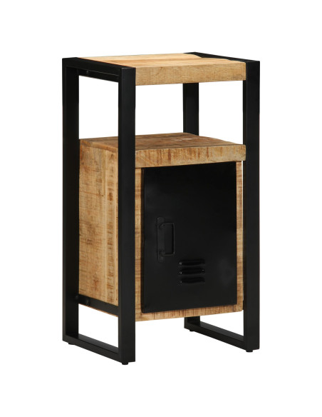 Armadio da Bagno  40x35x75 cm Legno Massello Grezzo di Mango