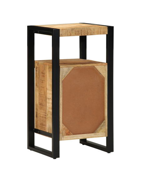 Armadio da Bagno  40x35x75 cm Legno Massello Grezzo di Mango