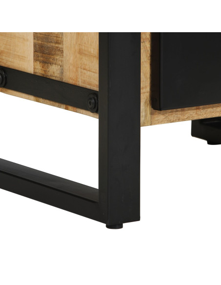 Armadio da Bagno  40x35x75 cm Legno Massello Grezzo di Mango