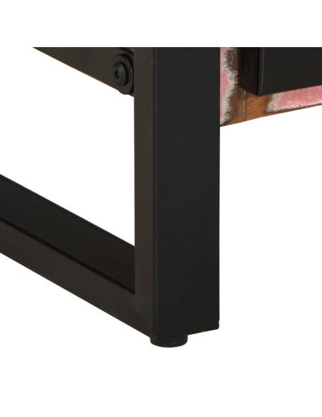 Mobile da Bagno con porta Marrone Legno Recuperato Massello