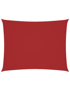 Parasole a Vela Oxford Rettangolare 2x3 m Rosso 2