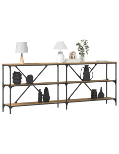 Tavolo consolle Rovere Artigianale 200 x 30 x 75 cm 2