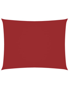 Parasole a Vela Oxford Rettangolare 5x6 m Rosso 2