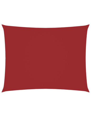 Parasole a Vela Oxford Rettangolare 5x6 m Rosso