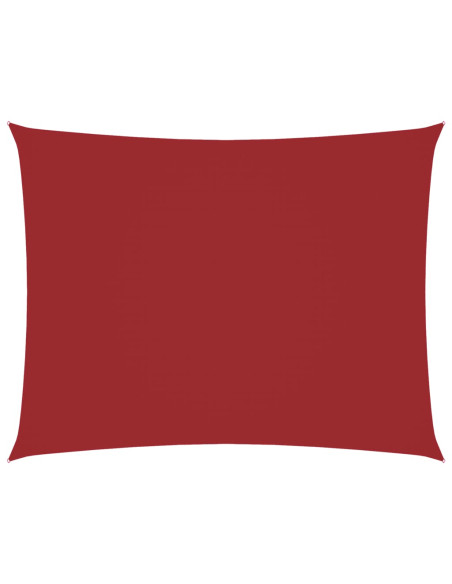 Parasole a Vela Oxford Rettangolare 5x6 m Rosso