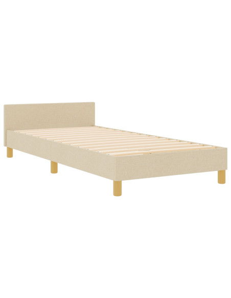 Struttura Letto Cream 90x200 cm in Tessuto