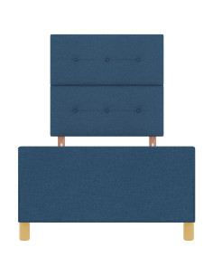 Struttura del letto con testiera Blu 90 x 200 cm Tessuto 2