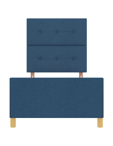 Letto Blu 90x200 cm Tessuto
