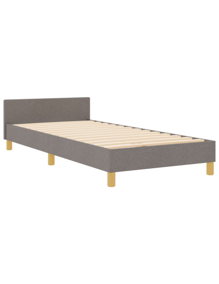 Struttura Letto Tortora 100x200 cm in Tessuto