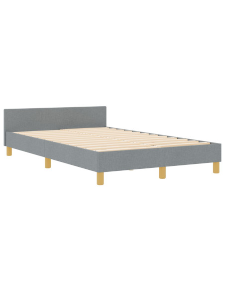 Letto  Grigio chiaro 120x190 cm Tessuto