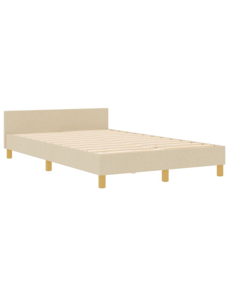 Rete letto  in Crema, 120x190 cm, Realizzata in Tessuto