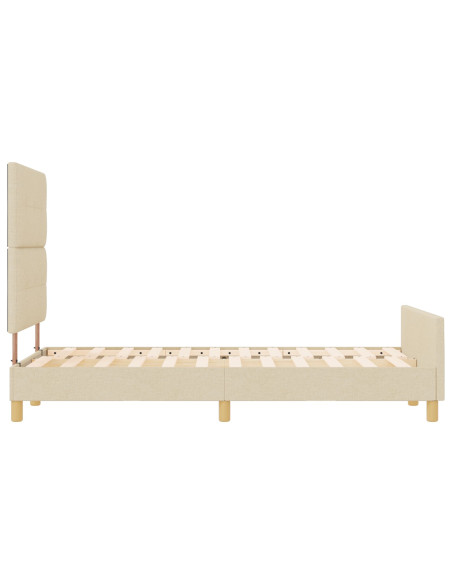 Rete letto  in Crema, 120x190 cm, Realizzata in Tessuto