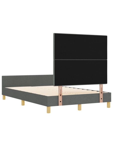 Struttura letto  Grigio scuro 120x200 cm Tessuto