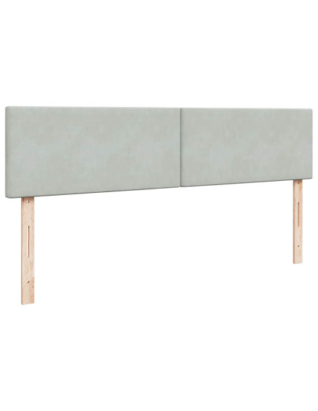 Struttura Letto Pouf con Materasso 160x200 cm in Velluto