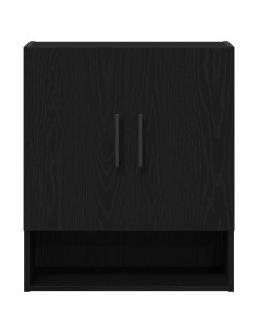 Mobile a muro Rovere Nero 60 x 31 x 70 cm Legno multistrato 2
