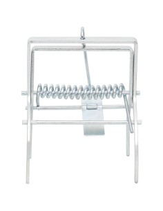 Trappole per Talpe 4 pz Argento Acciaio Zincato