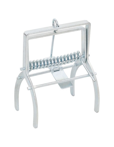 Trappole per Talpe 4 pz Argento Acciaio Zincato