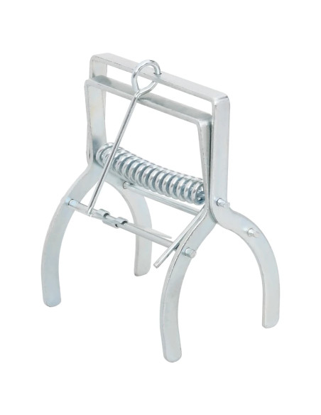Trappole per Talpe 4 pz Argento Acciaio Zincato