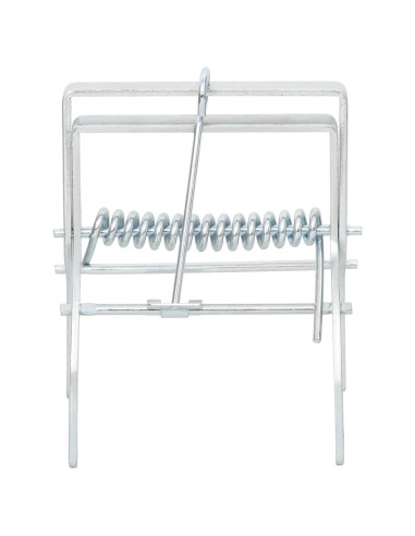 Trappole per Talpe 4 pz Argento Acciaio Zincato