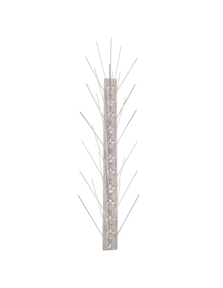 Set Dissuasori per Uccelli e Piccioni 10 pz Acciaio 5 File 5 m