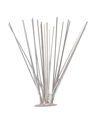 Set Dissuasori per Uccelli e Piccioni 10 pz Acciaio 5 File 5 m
