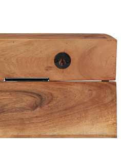 Appendiabiti Marrone 73 x 19 x 23 cm Legno massello di acacia 2