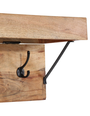 Appendiabiti Marrone 73 x 19 x 23 cm Legno massello di acacia