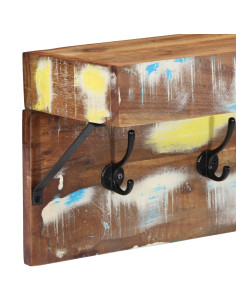 Appendiabiti Marrone 73 x 19 x 23 cm Legno massello di recupero 2