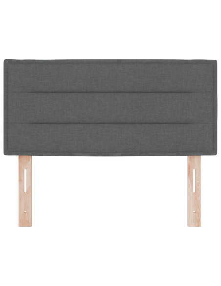 Testiera con testiera Grigio scuro 80 cm Pelle Sintetica