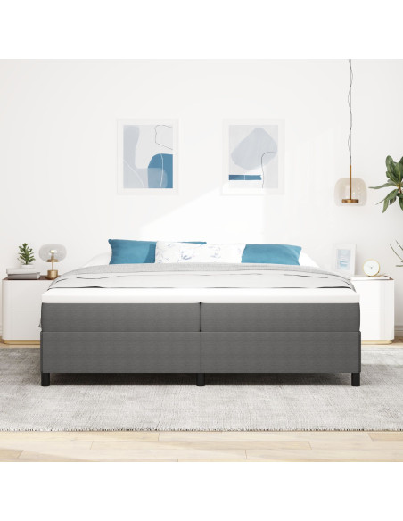 Struttura Letto  Grigio Chiaro 200x200 cm Tessuto in Corduroy