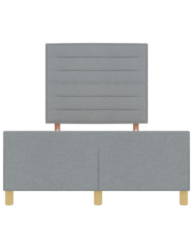 Struttura del letto Grigio chiaro 160 x 200 cm Tessuto