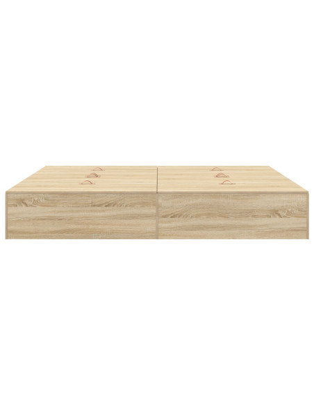 Struttura Letto Storage  Rovere Sonoma 180x200 cm