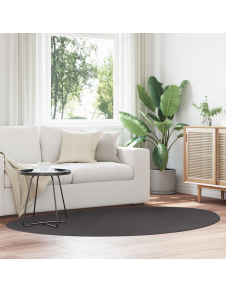 Tappeti per area HUARTE Antracite 140 x 200 cm Poliestere