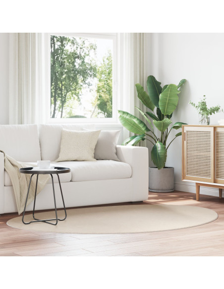 Tappeti  Beige Lana 140 x 200 cm Tappeti per area Ovale
