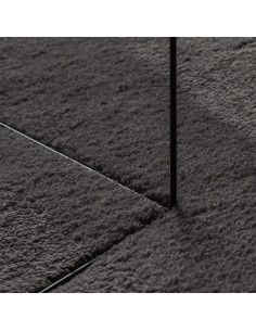 Tappeti per area HUARTE Antracite 140 x 200 cm Poliestere 2
