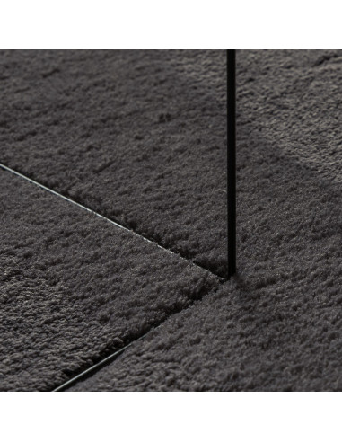 Tappeti per area HUARTE Antracite 140 x 200 cm Poliestere
