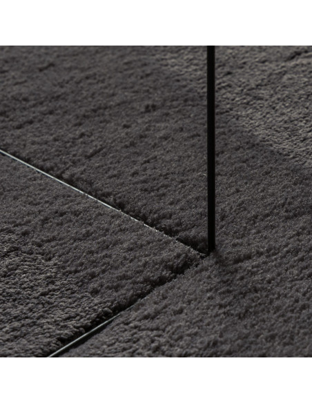 Tappeti per area HUARTE Antracite 140 x 200 cm Poliestere