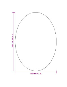 Tappeti per area Ovale HUARTE Nero 120 x 170 cm 100% Poliestere 2
