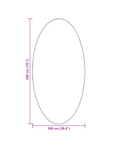 Tappeti per area Ovale HUARTE Nero 100 x 200 cm 100% Poliestere 2