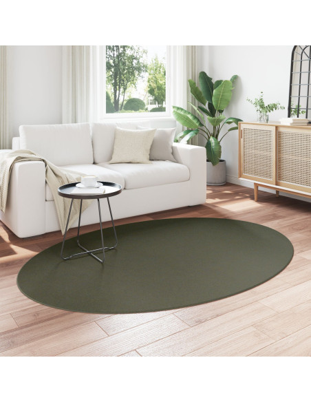 Tappeto 'HUARTE' Verde Foresta 140x200 cm Ovale
